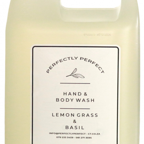 Hand & Body Wash 5ltr (Lemongrass and Basil)