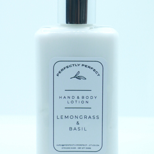 Hand & Body Lotion 200ml (Lemongrass & Basil) (1)